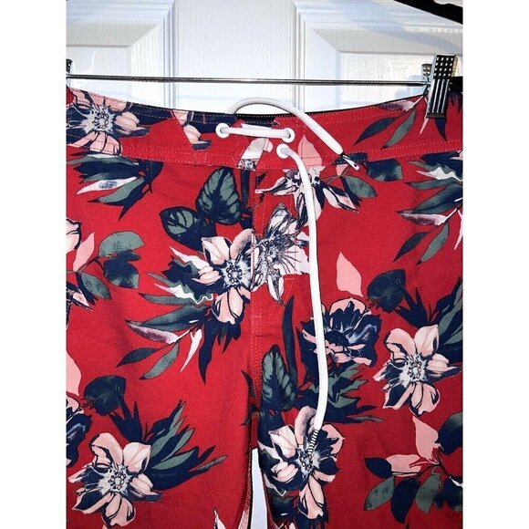 VOLCOM Maniac Boardshort Swim Trunks - CHILI RED Sz 28 Big Boys - Picture 3 of 6